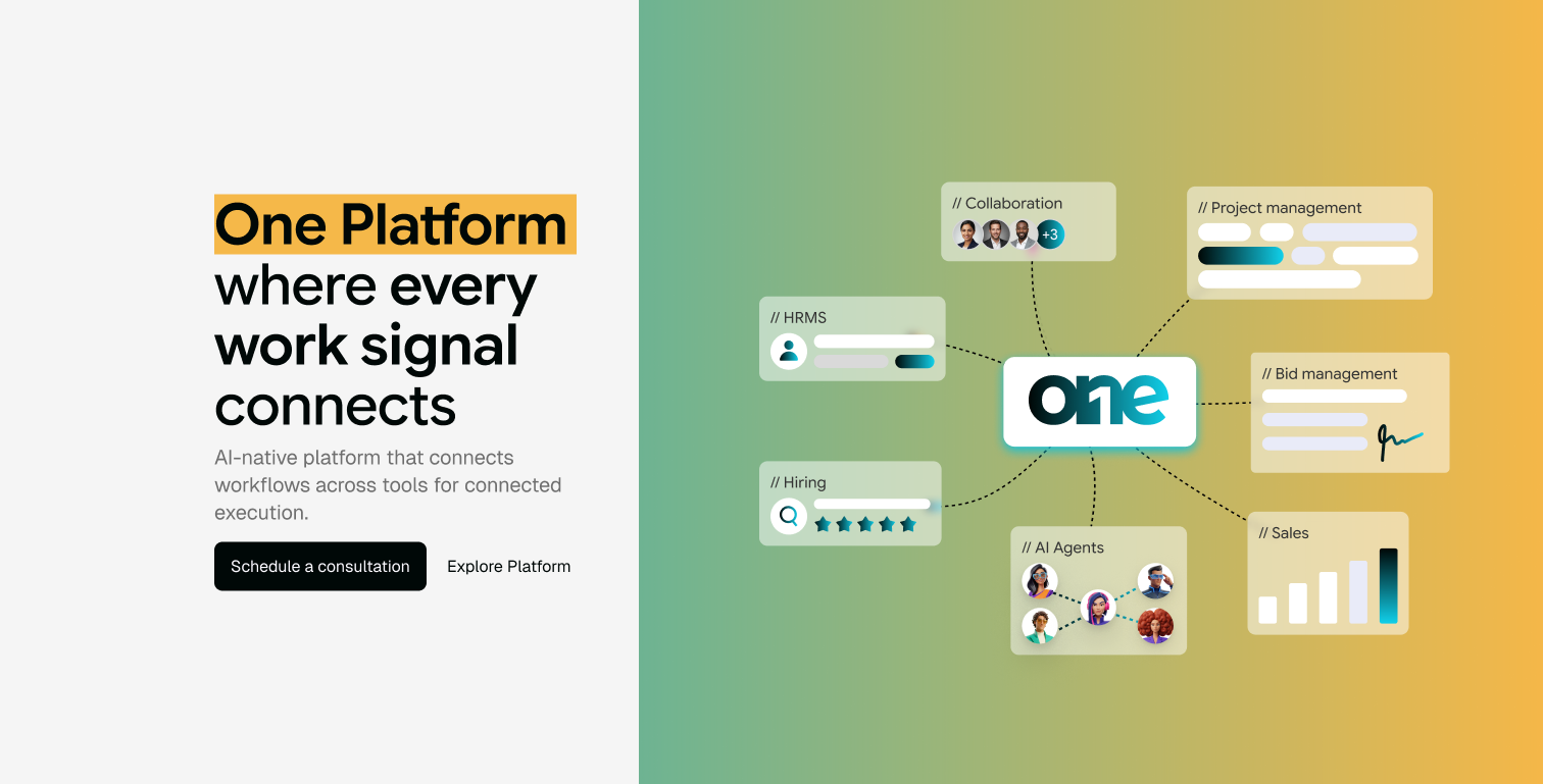 One Platform where every work signal connects