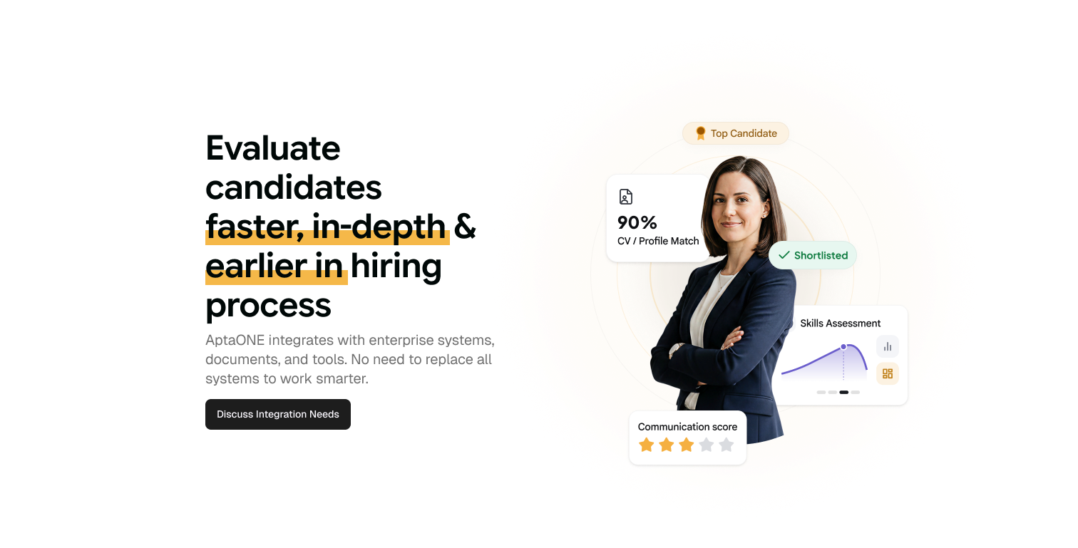 Evaluate candidates faster, in depth and earlier in the hiring process