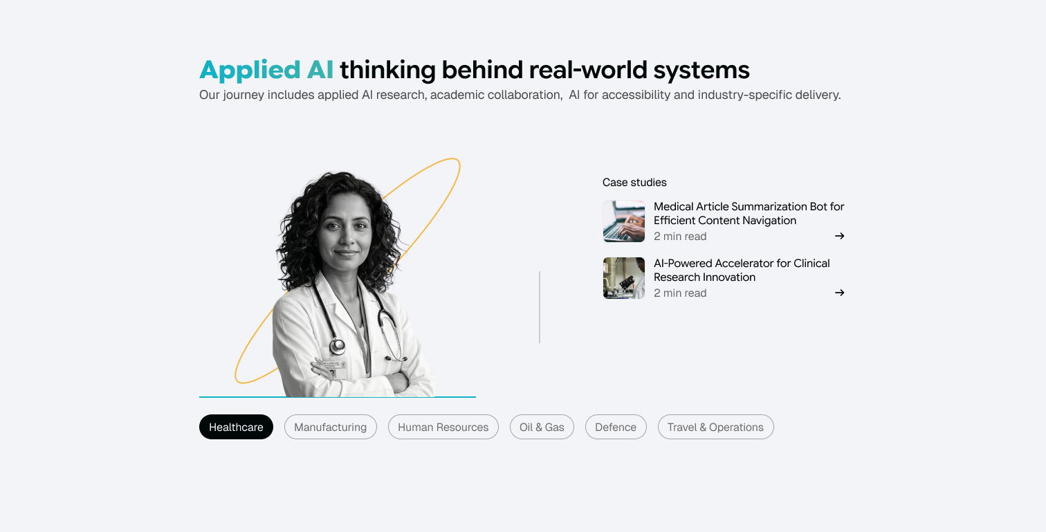 Applied AI thinking behind real-world systems