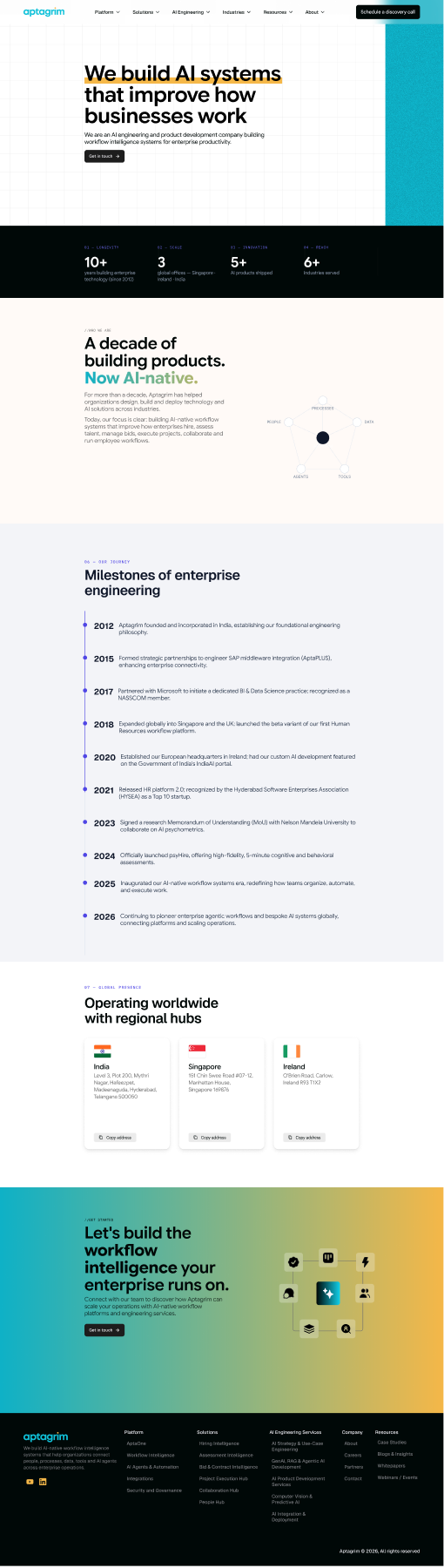 We build AI systems that improve how businesses work. reference